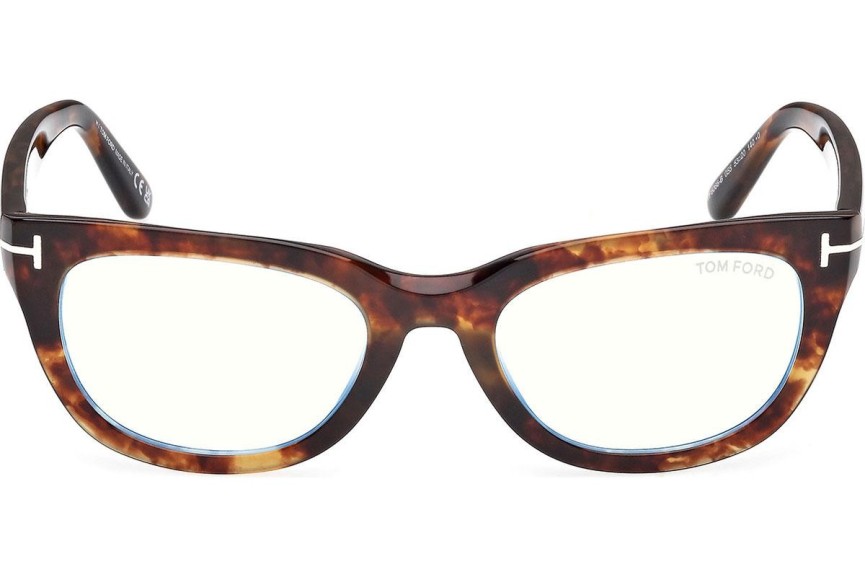 Okulary korekcyjne Tom Ford FT6066-B 055 Prostokątne Havana