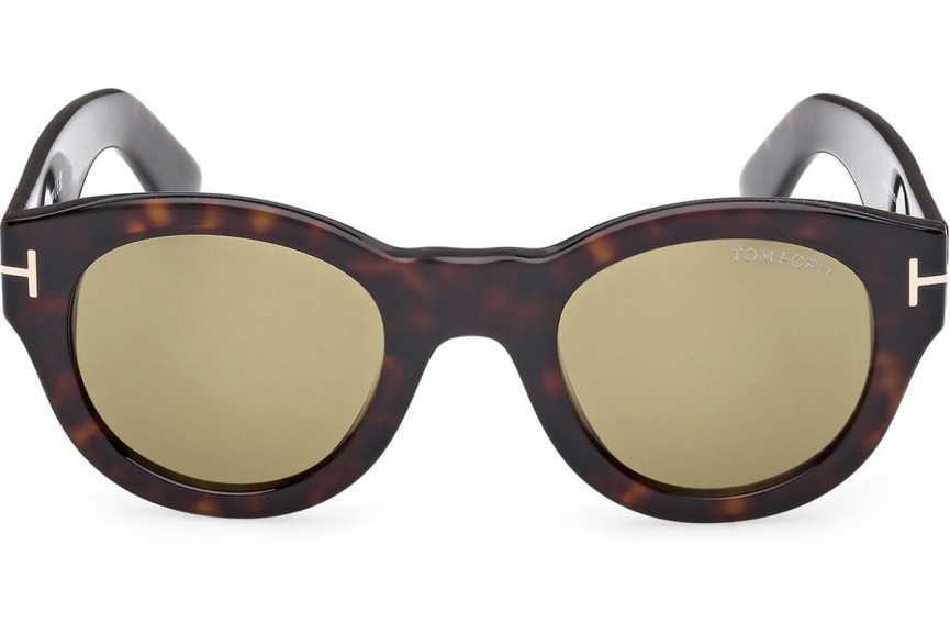 Okulary przeciwsłoneczne Tom Ford Lucinda FT1212 52N Okrągłe Havana