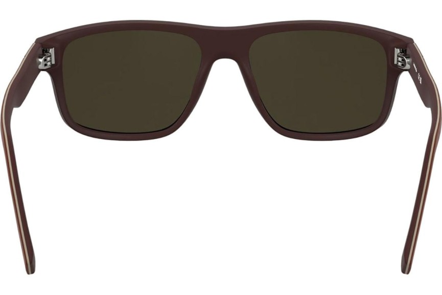 Okulary przeciwsłoneczne Lacoste L6057S 601 Prostokątne Czerwone