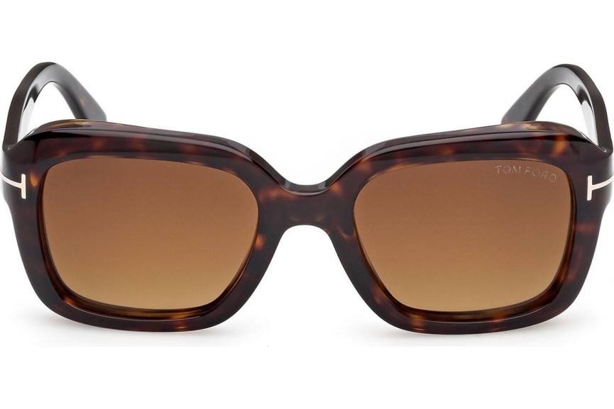 Okulary przeciwsłoneczne Tom Ford Natalia 02 FT1283 52F Kwadratowe Havana