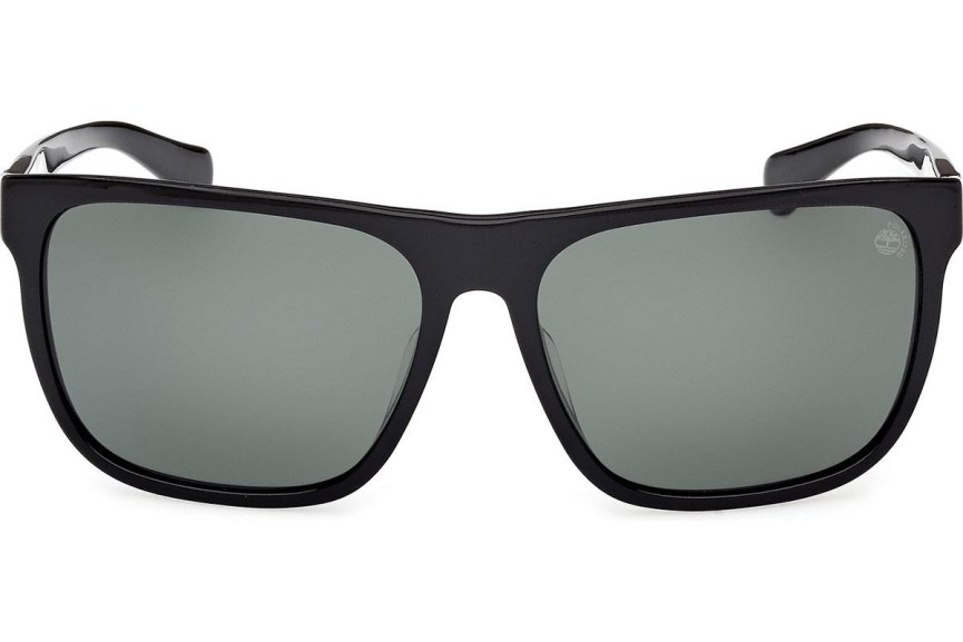 Okulary przeciwsłoneczne Timberland TB00054-H 01R Polarized Kwadratowe Czarne
