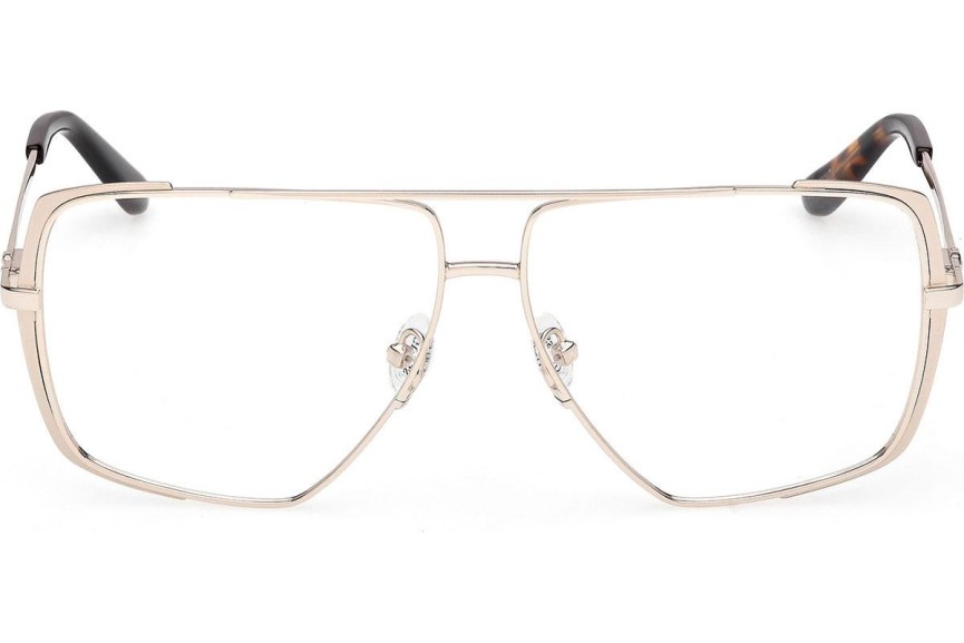 Okulary korekcyjne Guess GU50248 033 Kocie oczy Złote