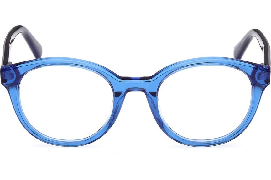 Okulary korekcyjne Guess GU50263 092 Okrągłe Niebieskie