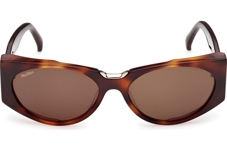 Okulary przeciwsłoneczne Max Mara Spark 10 MM0160 52E Kocie oczy Havana