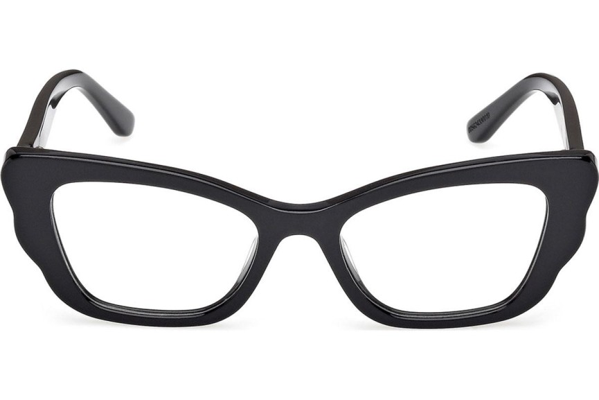 Okulary korekcyjne Guess GU50264 001 Kocie oczy Czarne