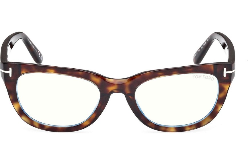 Okulary korekcyjne Tom Ford FT6066-B 052 Prostokątne Havana