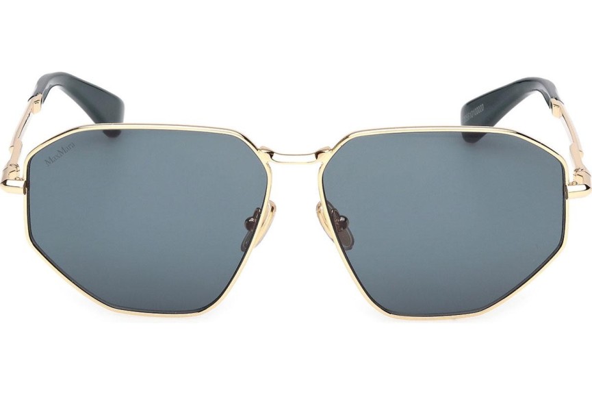 Okulary przeciwsłoneczne Max Mara Miller 4 MM0143 30N Kocie oczy Złote