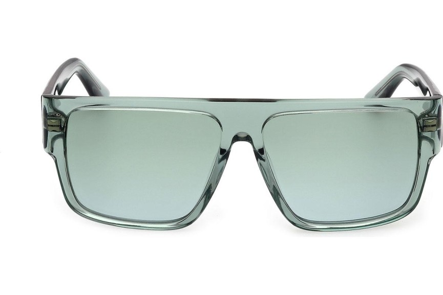 Okulary przeciwsłoneczne GCDS GD0063 93P Kwadratowe Zielone