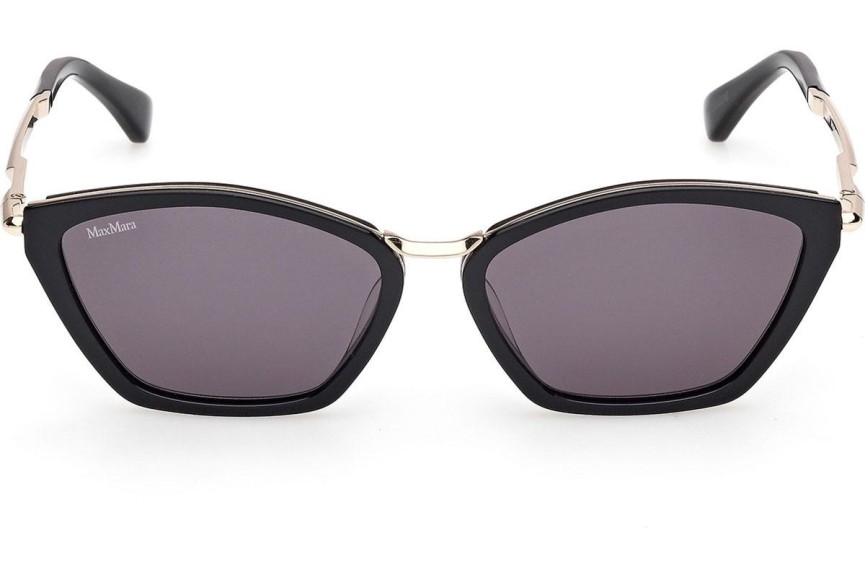 Okulary przeciwsłoneczne Max Mara Miller 7 MM0162 01A Kocie oczy Czarne