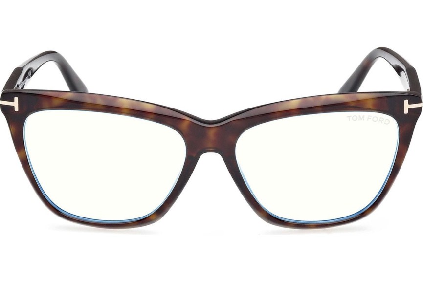Okulary korekcyjne Tom Ford FT6064-B 052 Kocie oczy Havana