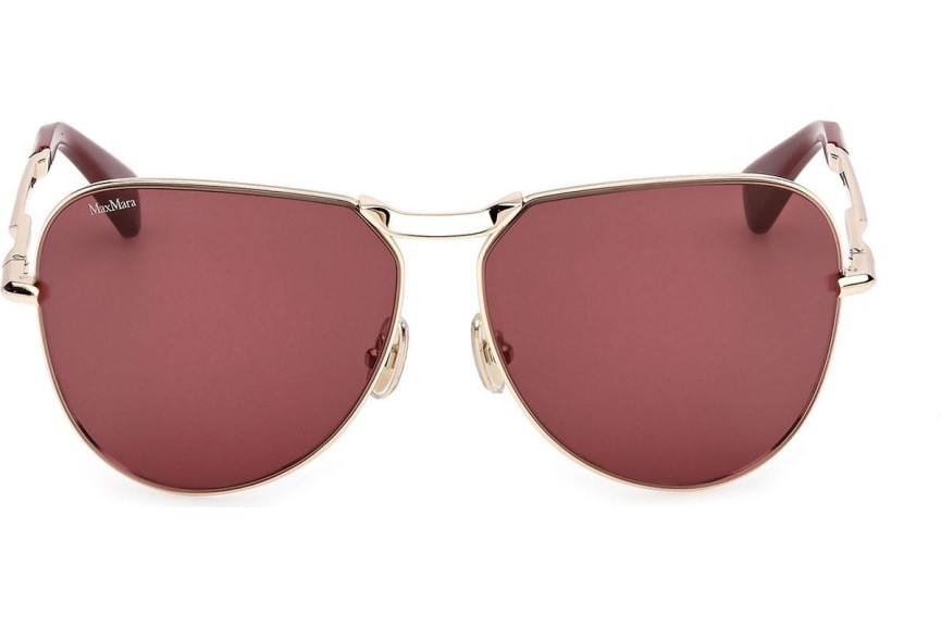 Okulary przeciwsłoneczne Max Mara Miller 2 MM0134 32S Pilotki (Aviator) Złote