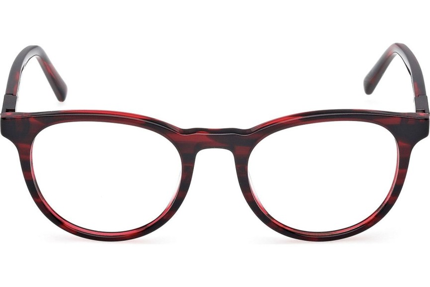 Okulary korekcyjne Timberland TB50071 066 Okrągłe Czerwone