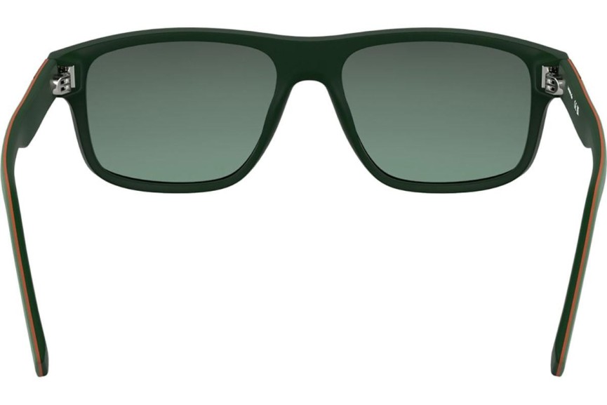 Okulary przeciwsłoneczne Lacoste L6057S 301 Prostokątne Zielone