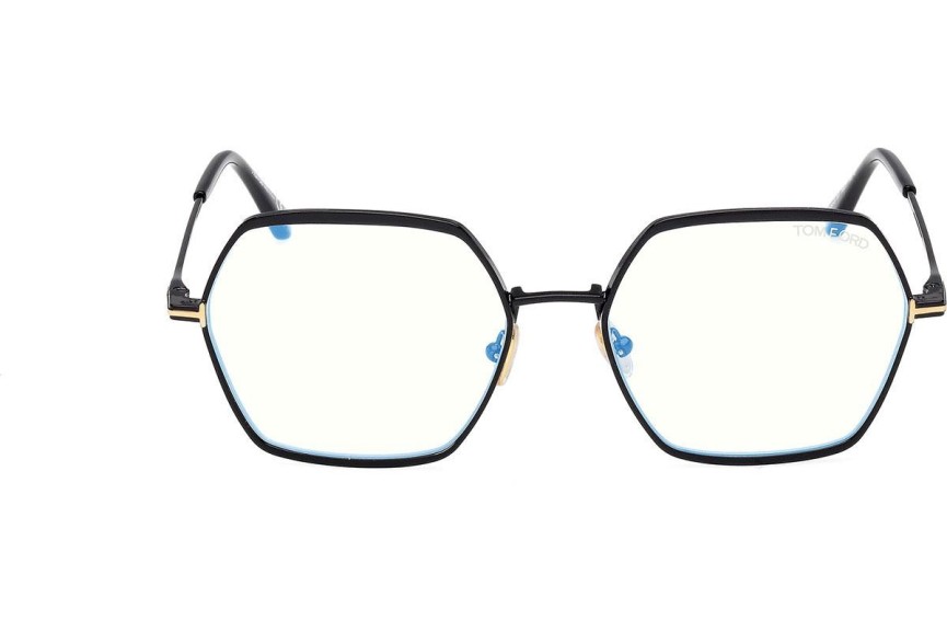 Okulary korekcyjne Tom Ford FT6050-B 001 Kwadratowe Czarne