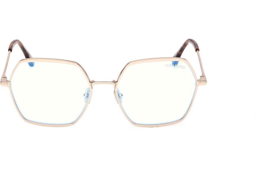Okulary korekcyjne Tom Ford FT6050-B 028 Kwadratowe Złote