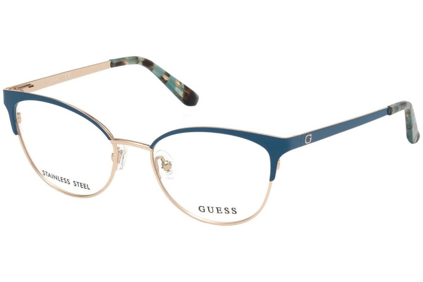 Okulary korekcyjne Guess GU2796 087 Kocie oczy Niebieskie