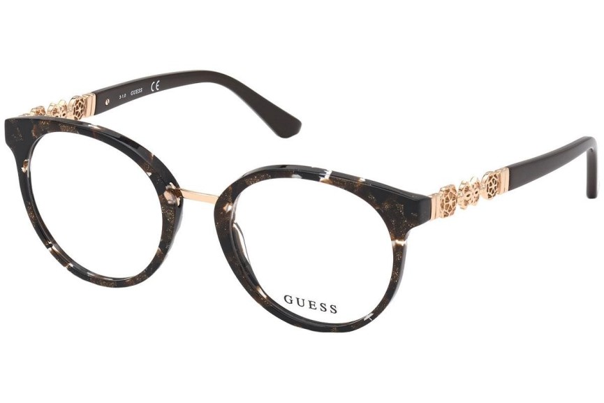 Okulary korekcyjne Guess GU2834 050 Okrągłe Brązowe