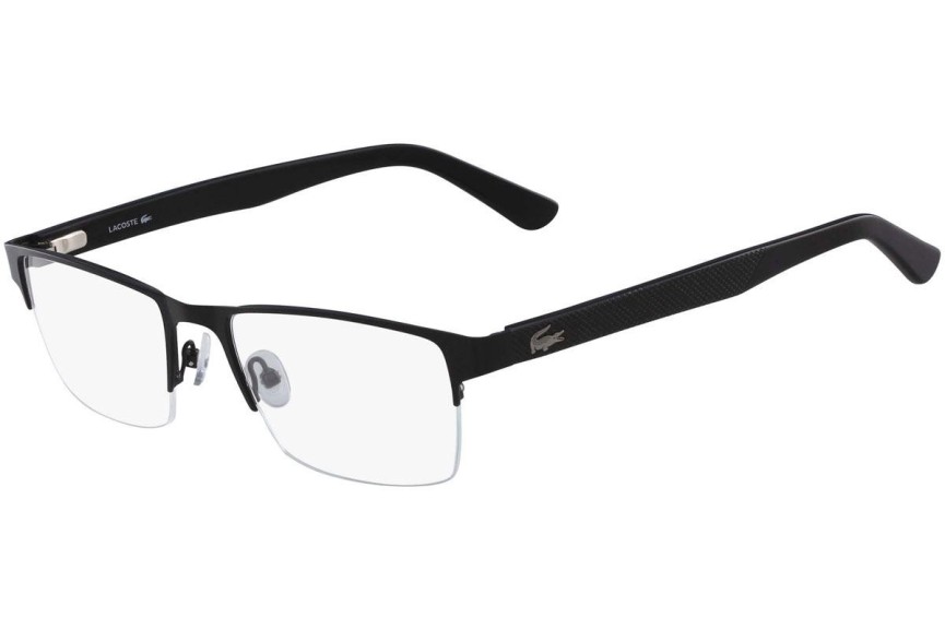 Glasses Lacoste L2237 002 Prostokątne Czarne