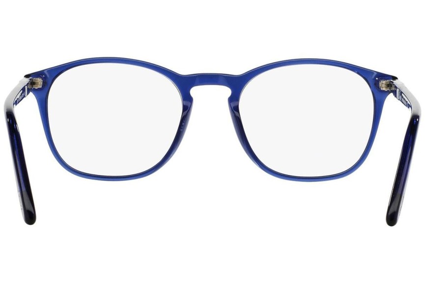 Okulary korekcyjne Persol Vintage Celebration Special Collection Cobalto PO3007V 1015 Kwadratowe Niebieskie
