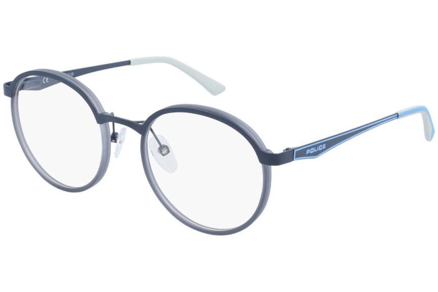 Okulary korekcyjne Police Neon Jr 4 VK083 06QS Okrągłe Niebieskie