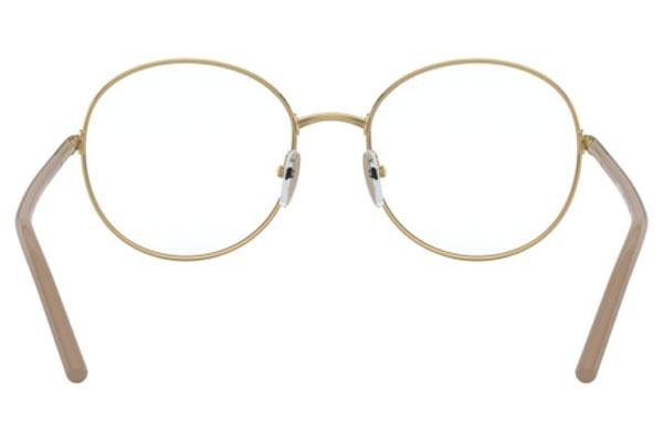 Okulary korekcyjne Prada PR55WV 06I1O1 Okrągłe Beżowe
