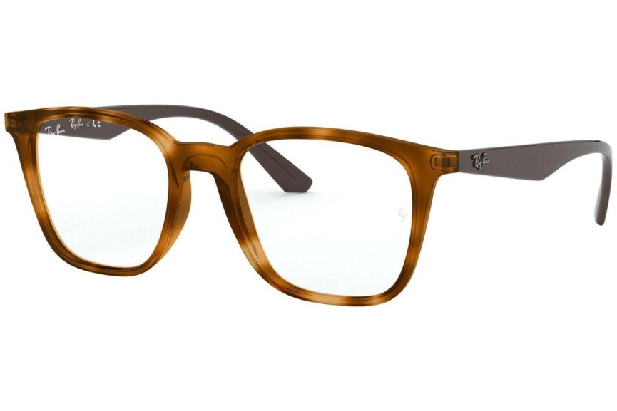 Okulary korekcyjne Ray-Ban RX7177 5992 Kwadratowe Havana