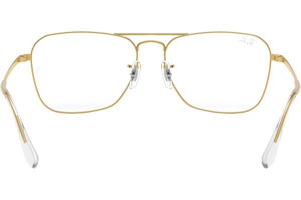 Okulary korekcyjne Ray-Ban Caravan II RX6536 3086 Kwadratowe Złote