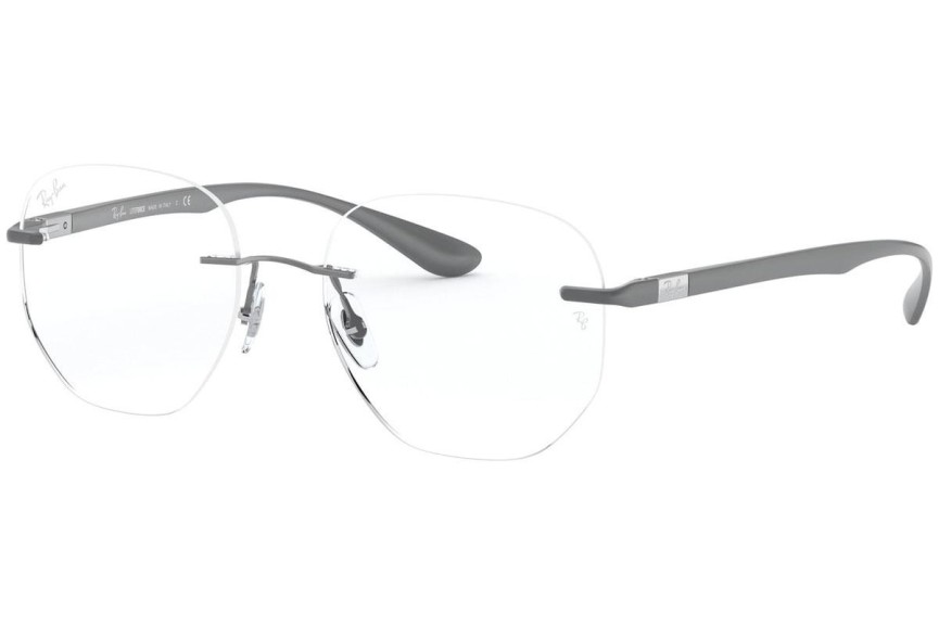 Okulary korekcyjne Ray-Ban RX8766 1000 Okrągłe Srebrne