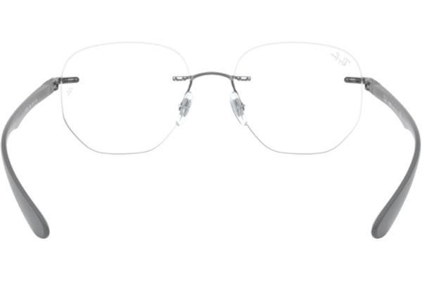 Okulary korekcyjne Ray-Ban RX8766 1000 Okrągłe Srebrne