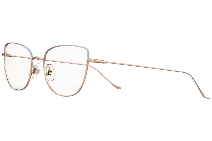 Okulary korekcyjne Safilo LINEA/T10 QWU Kocie oczy Złote