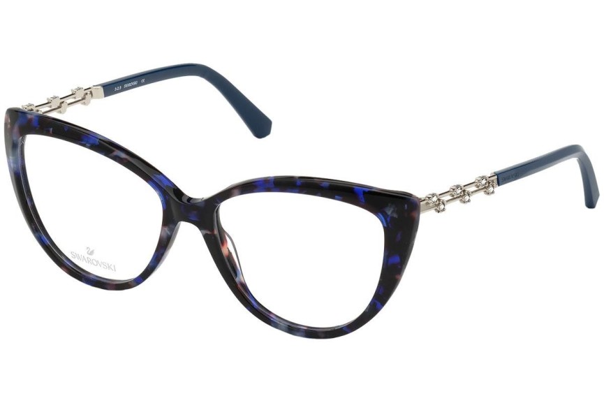 Okulary korekcyjne Swarovski SK5382 055 Kocie oczy Niebieskie