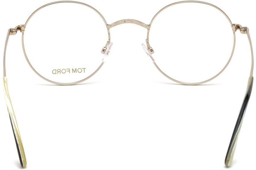 Okulary korekcyjne Tom Ford FT5503 028 Okrągłe Złote