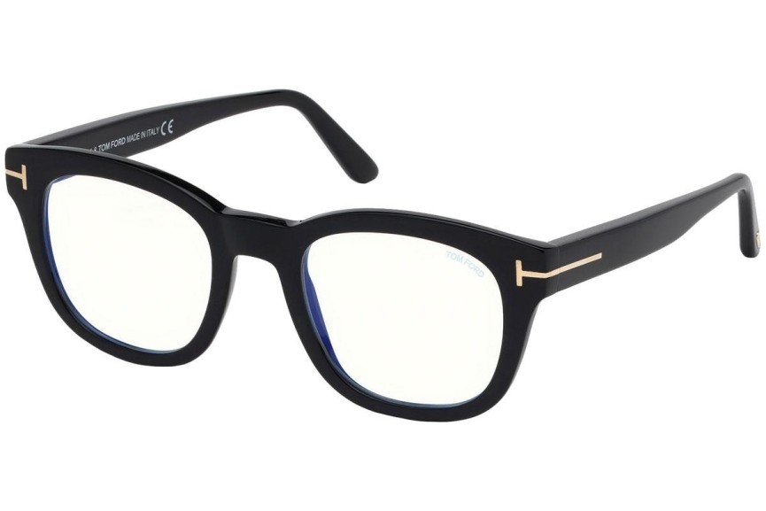 Okulary korekcyjne Tom Ford FT5542-B 001 Kwadratowe Czarne
