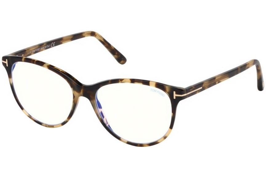 Okulary korekcyjne Tom Ford FT5544-B 055 Kocie oczy Havana