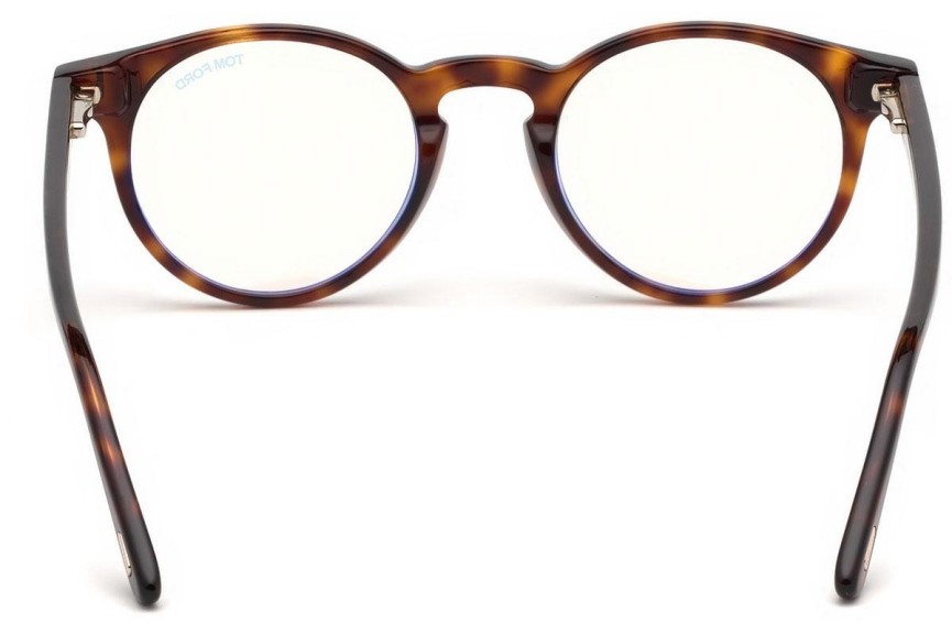 Okulary korekcyjne Tom Ford FT5557-B 052 Okrągłe Havana