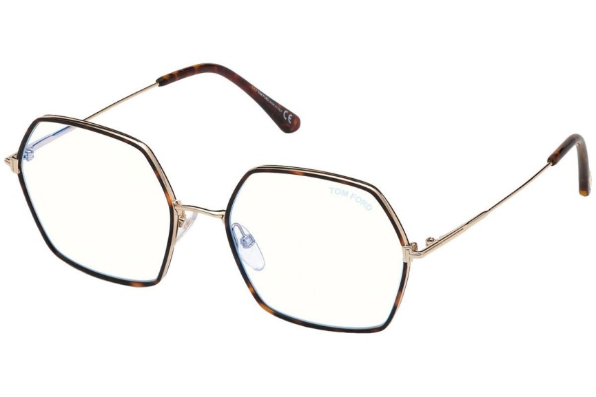 Okulary korekcyjne Tom Ford FT5615-B 052 Kwadratowe Havana