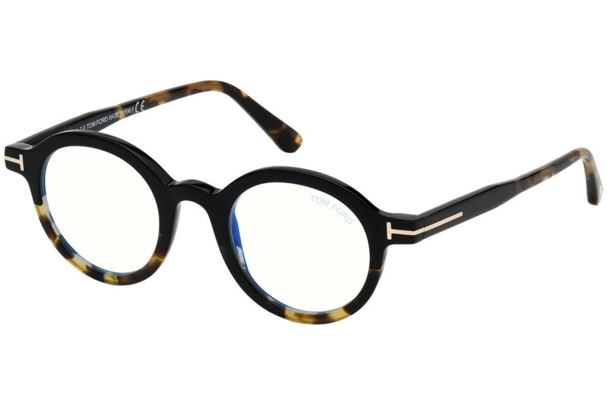 Okulary korekcyjne Tom Ford FT5664-B 005 Okrągłe Czarne