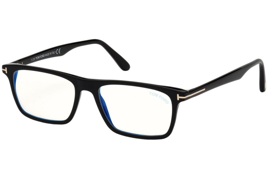 Okulary korekcyjne Tom Ford FT5681-B 001 Prostokątne Czarne