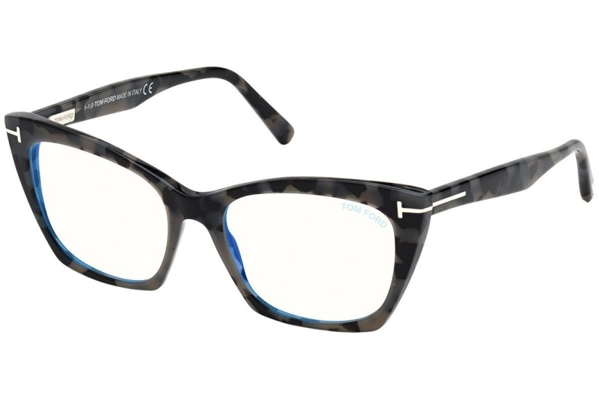 Okulary korekcyjne Tom Ford FT5709-B 056 Kocie oczy Havana