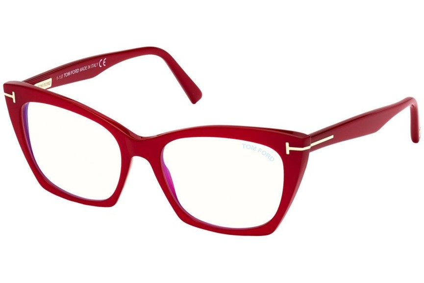 Okulary korekcyjne Tom Ford FT5709-B 072 Kocie oczy Czerwone