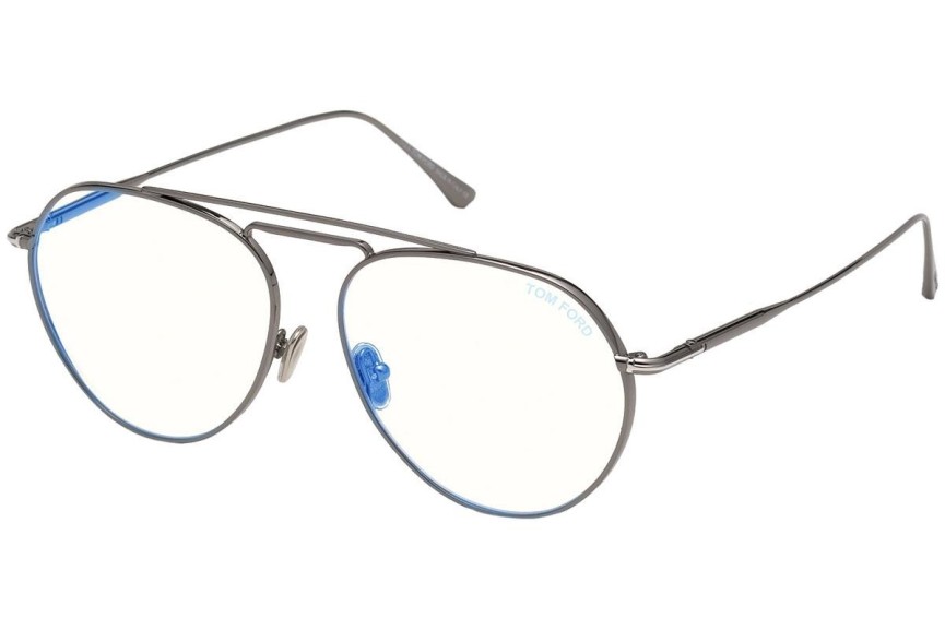 Okulary korekcyjne Tom Ford FT5730-B 008 Pilotki (Aviator) Szare