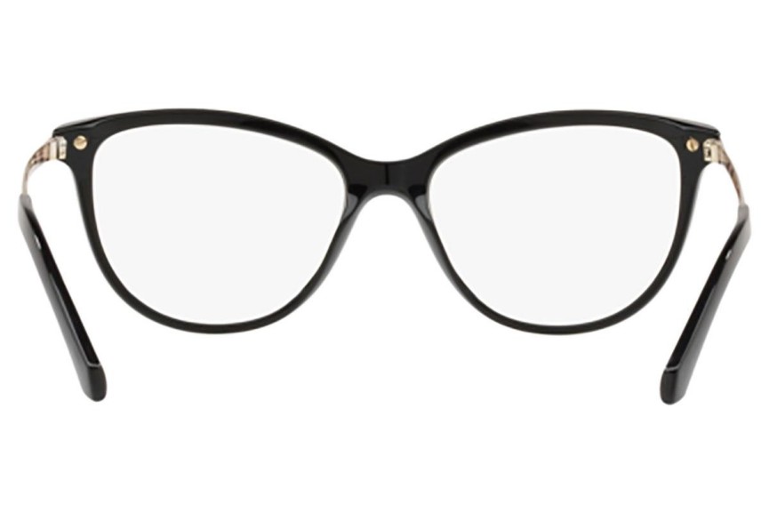 Okulary korekcyjne Burberry BE2280 3001 Kocie oczy Czarne