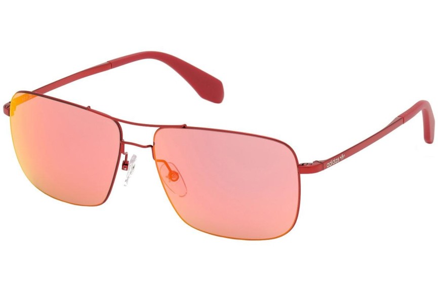 Okulary przeciwsłoneczne Adidas Originals OR0003 66U Pilotki (Aviator) Czerwone