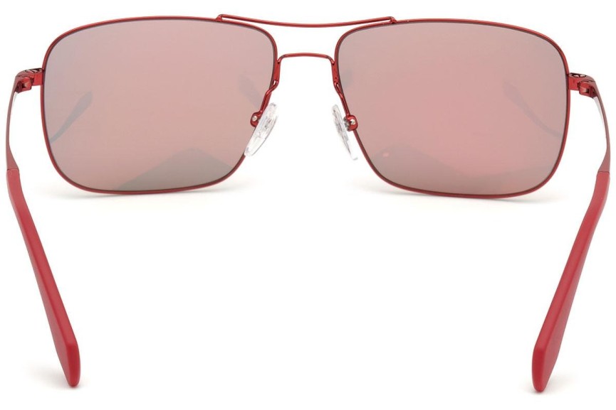Okulary przeciwsłoneczne Adidas Originals OR0003 66U Pilotki (Aviator) Czerwone