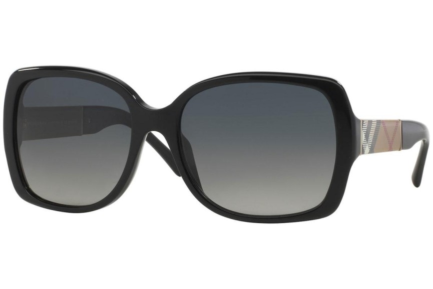 Okulary przeciwsłoneczne Burberry BE4160 3433T3 Polarized Oversize Czarne