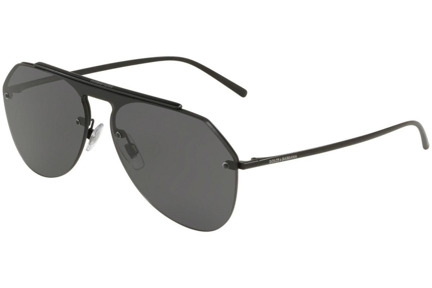 Okulary przeciwsłoneczne Dolce & Gabbana DG2213 110687 Pilotki (Aviator) Czarne