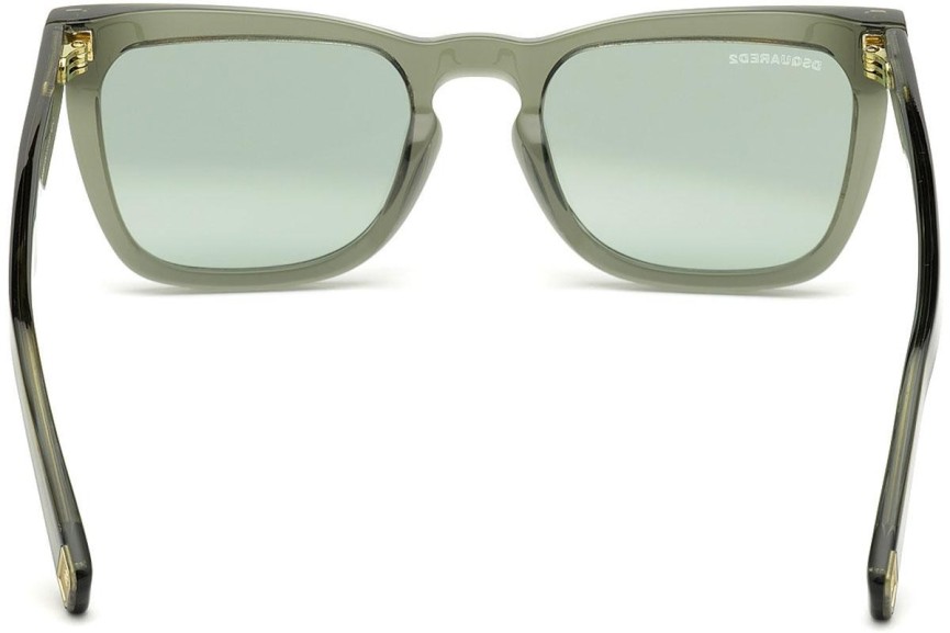 Okulary przeciwsłoneczne Dsquared2 Cat DQ0340 93Q Prostokątne Zielone