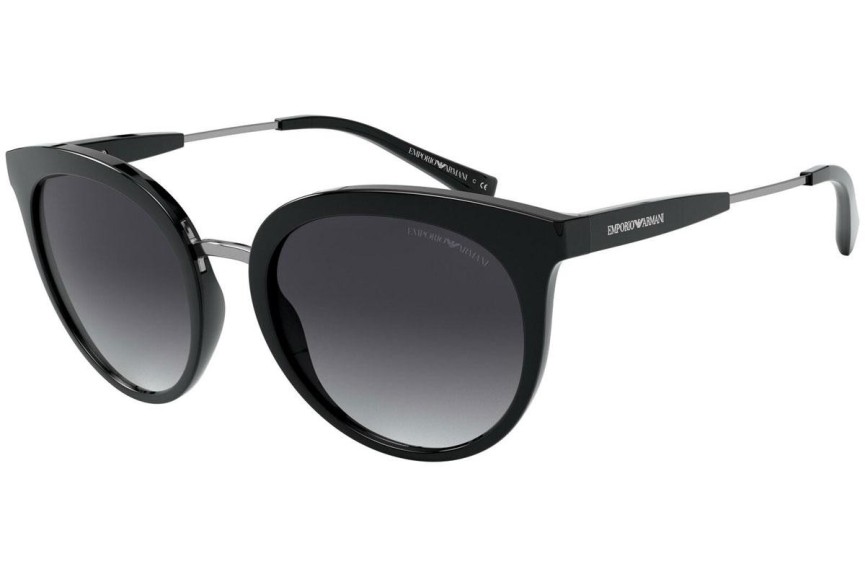 Okulary przeciwsłoneczne Emporio Armani EA4145 50018G Kocie oczy Czarne
