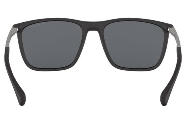 Okulary przeciwsłoneczne Emporio Armani EA4150 506387 Kwadratowe Czarne