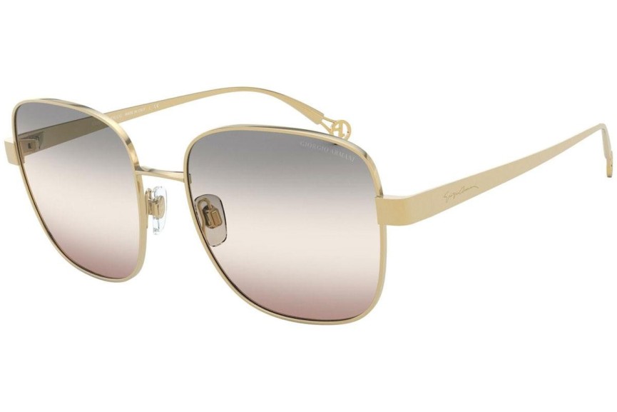 Okulary przeciwsłoneczne Giorgio Armani AR6106 3013K8 Kwadratowe Złote